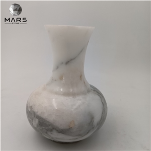 Classic China Style Custom Logo Marble Stone Flower Vase