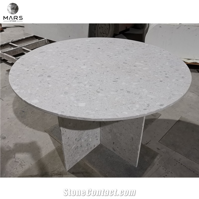 Custom Design Colorful Stone Round Marble Dining Table