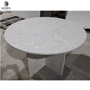 Custom Design Colorful Stone Round Marble Dining Table