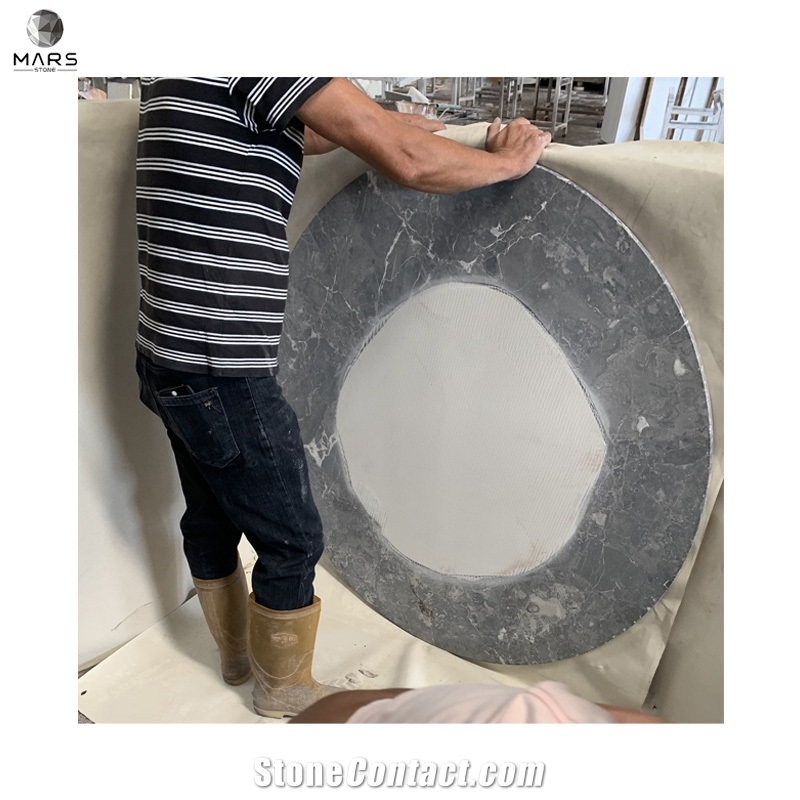 Custom Design Colorful Stone Round Marble Dining Table