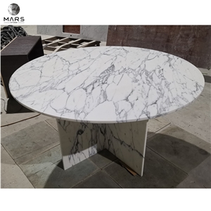 Custom Design Colorful Stone Round Marble Dining Table