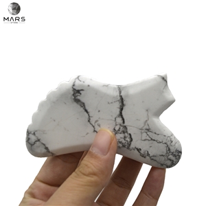Custom Face Massage Tool White Marble Gua Sha Set Tool