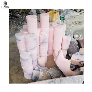 Custom Unique Design Natural Stone Pink Onyx