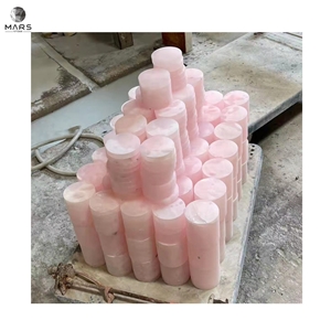 Custom Unique Design Natural Stone Pink Onyx