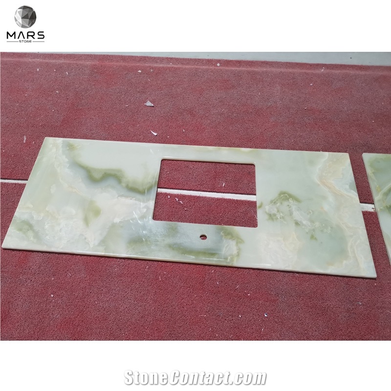 Customize Green Onyx Stone Countertops Natural Onyx