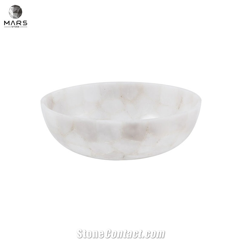 Customized Indoor Art Natural Stone Marble Basin Wash Sink