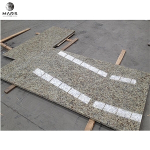 Customized Prefab Imported Brazil Gold Granite Bath Countertop