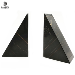 Design Holder Customizable Marble Bookends Triangular Stand Design Holder Customizable Marble Bookends Triangular Stand