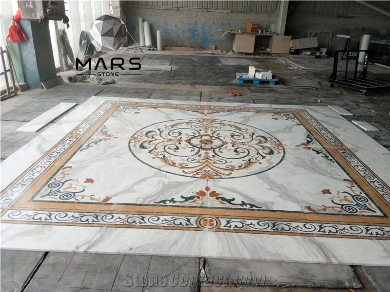 Factory Price Custom Mansion Waterjet Medallion 3D Marble