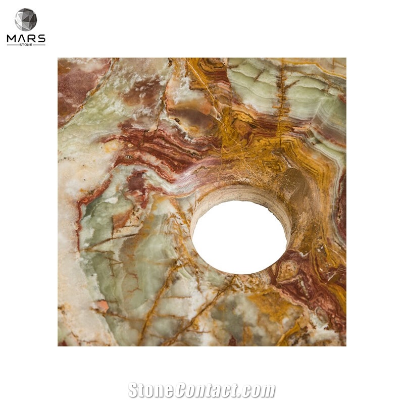 Factory Supply Cheap Colorful Stone Oval Onyx Sink Basin