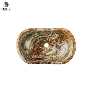 Factory Supply Cheap Colorful Stone Oval Onyx Sink Basin