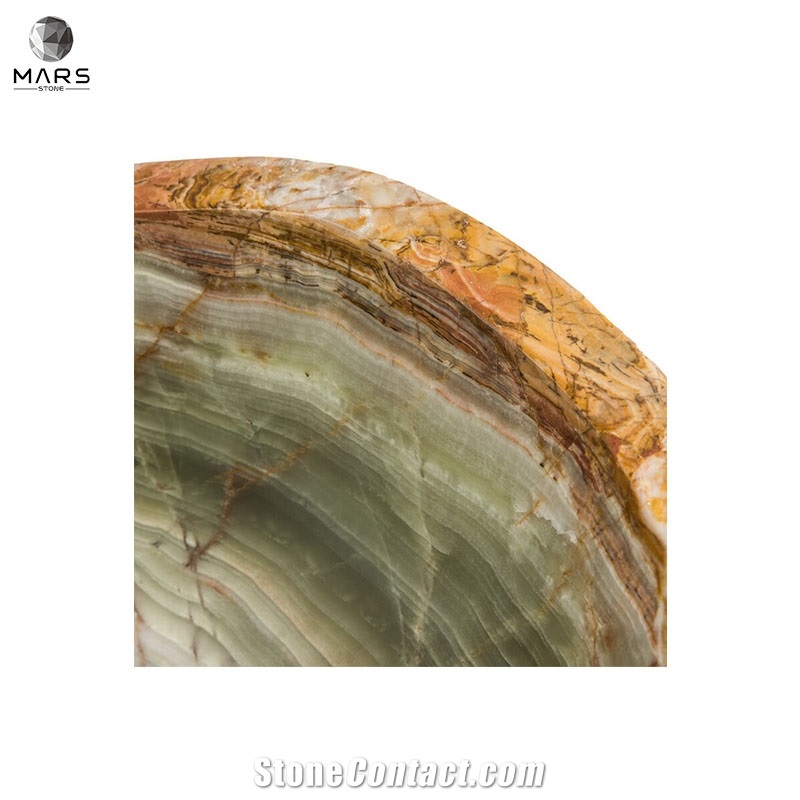 Factory Supply Cheap Colorful Stone Oval Onyx Sink Basin