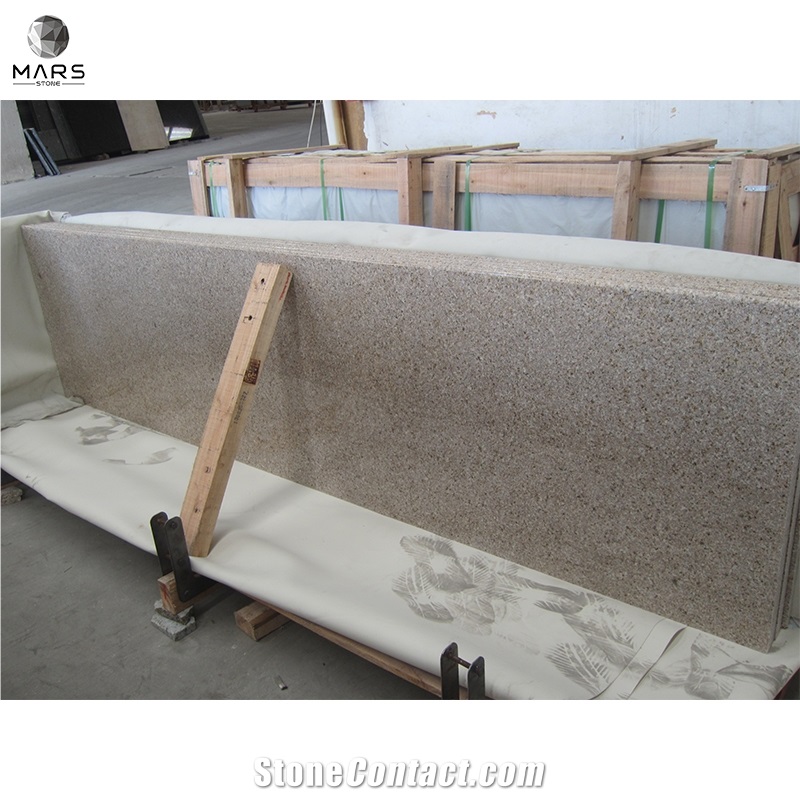 G682 Golden Yellow Rusty Gold Granite Top White Countertop
