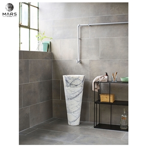 High Quality Natural Marble Calacatta Viola Standing Basin