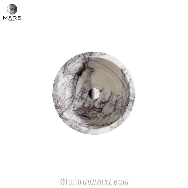 High Quality Natural Marble Calacatta Viola Standing Basin
