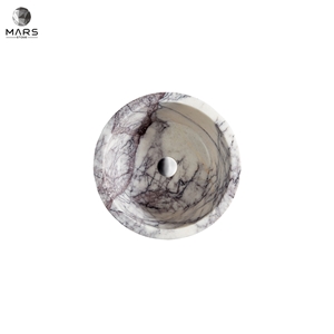 High Quality Natural Marble Calacatta Viola Standing Basin