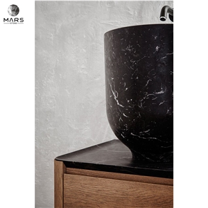 High Quality Round Freestanding Marble Wash Basin Sink