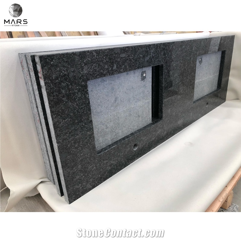High Quality Steel Grey Granite Natural Stone Vanity Tops