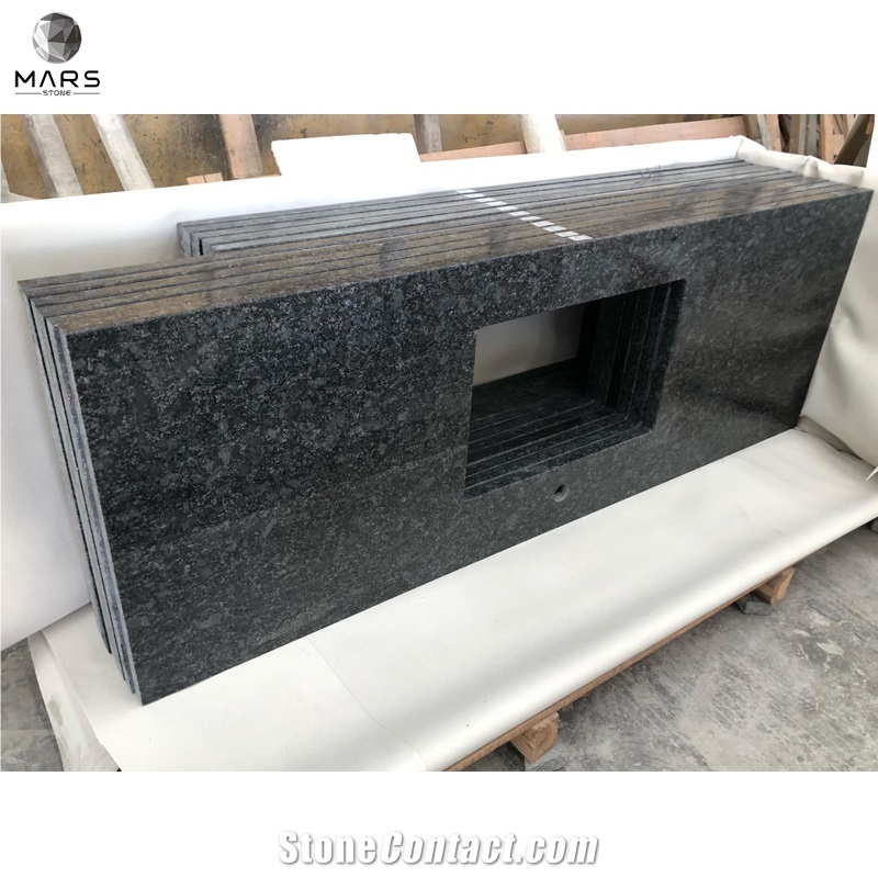 High Quality Steel Grey Granite Natural Stone Vanity Tops