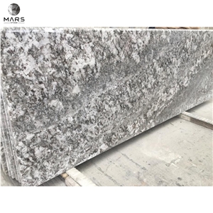 Leather White Snow Flying Granite Kitchen Top