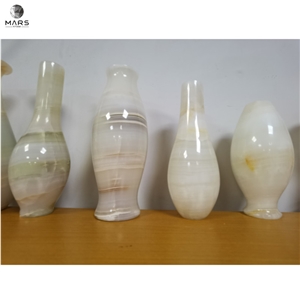 Light Green Onyx Stone High Polishing Design Onyx Vase