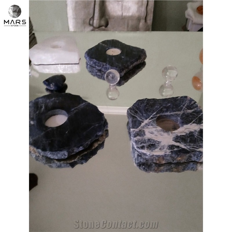 Luxury Best Design Modern Natural Onyx Stone Candle Holder
