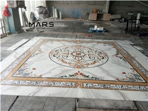 Luxury Grand New Design Volakas Marble Multicolor Inlay