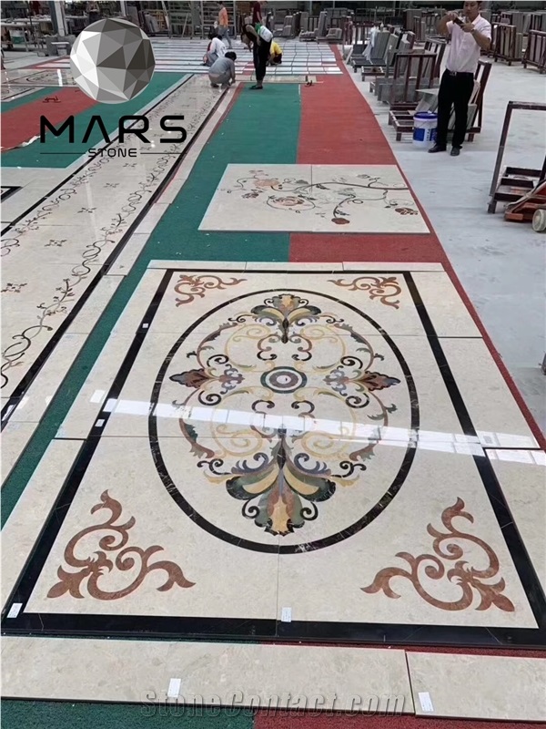 Luxury Grand New Design Volakas Marble Multicolor Inlay