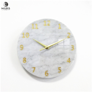 Luxury Marble Stone Digital Clock Gold Pointer Luxury Marble Stone Digital Clock Gold Pointer