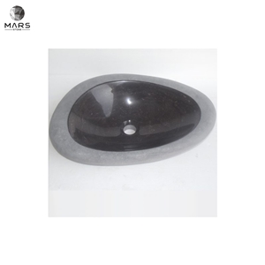 Luxury New Design Table Top Round Blue Marble Vessel Sink