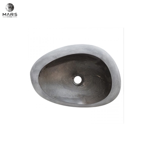 Luxury New Design Table Top Round Blue Marble Vessel Sink