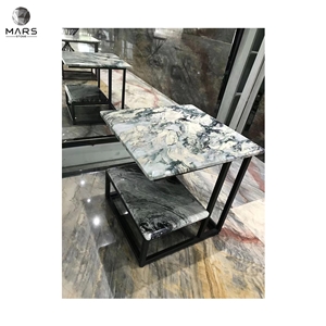 Luxury Western Style Natural White Marble Coffee Tables