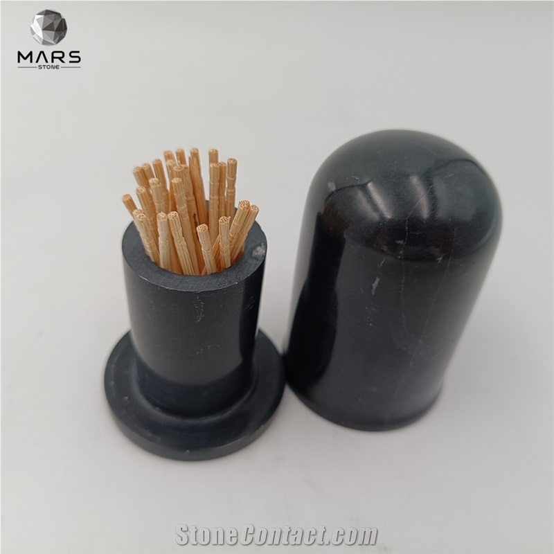 Marble Accessories Toothpick Holder Box