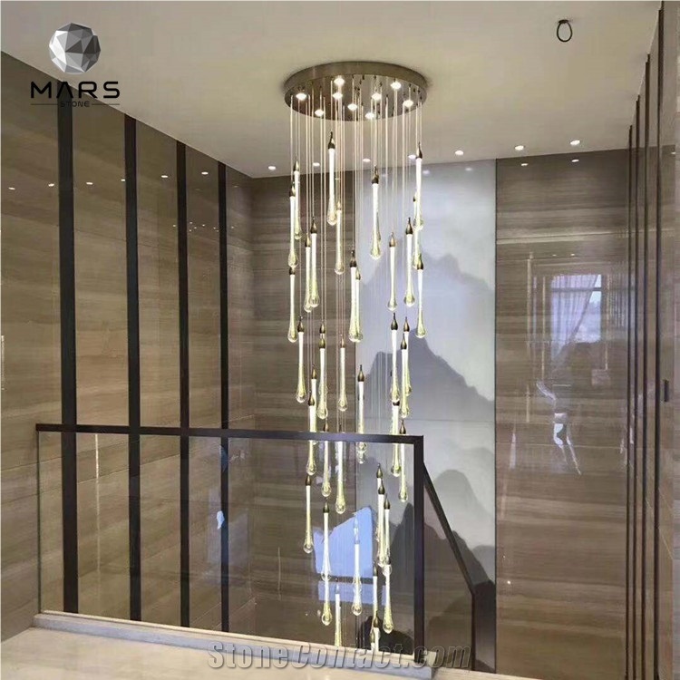 Modern White Wood Grain Marble For Interior Design