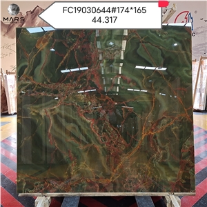 Natural High Quality Afghan Green Onyx Slab Popular