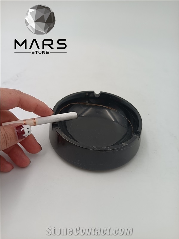 Natural Marble Stone Handmade Crafts Unique Ashtray