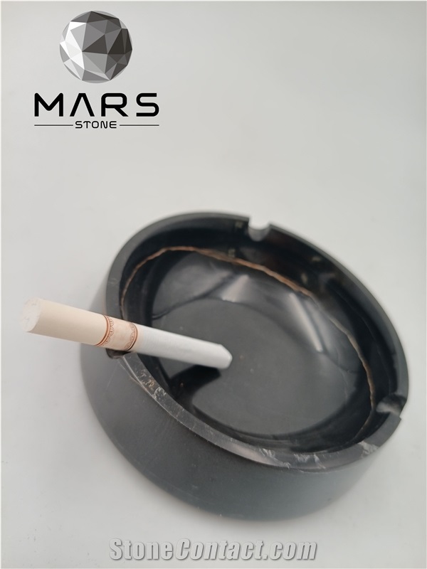Natural Marble Stone Handmade Crafts Unique Ashtray