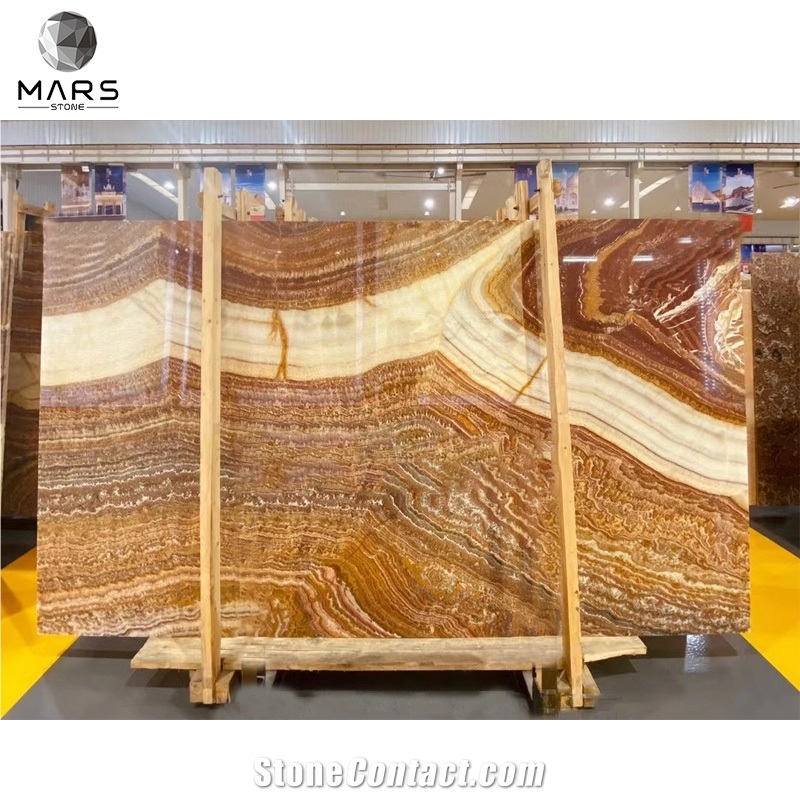 Natural Red Onyx Wall Stone Panel Decor