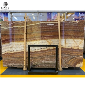 Natural Red Onyx Wall Stone Panel Decor