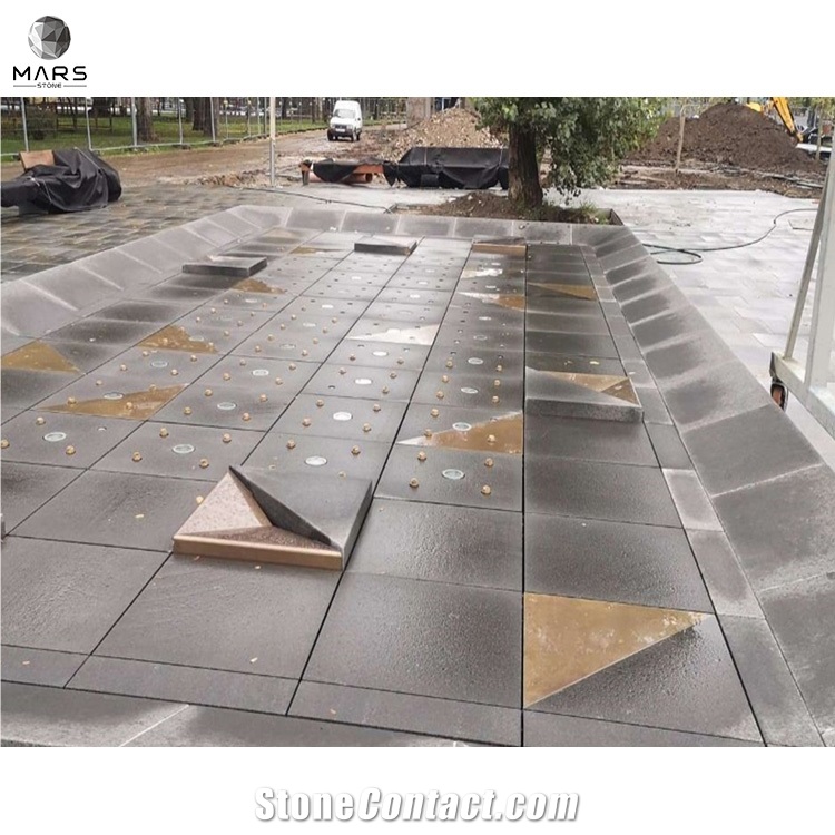 Natural Stone 654 Granite Garden Square Outdoor Paving Stone