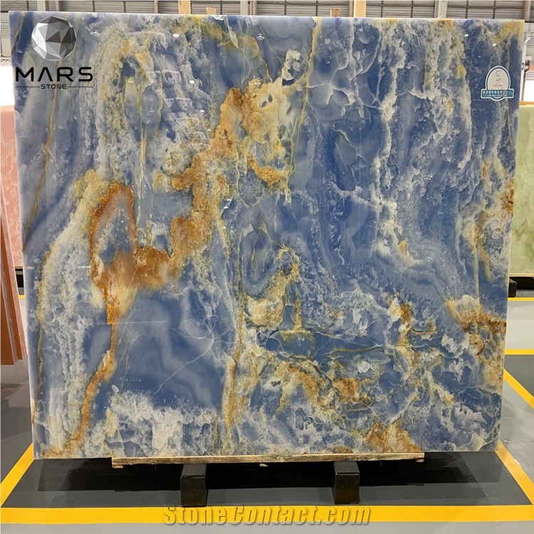 Natural Transparent Blue Onyx Decorative Wall Panels