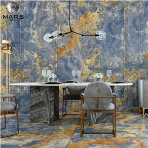 Natural Transparent Blue Onyx Decorative Wall Panels