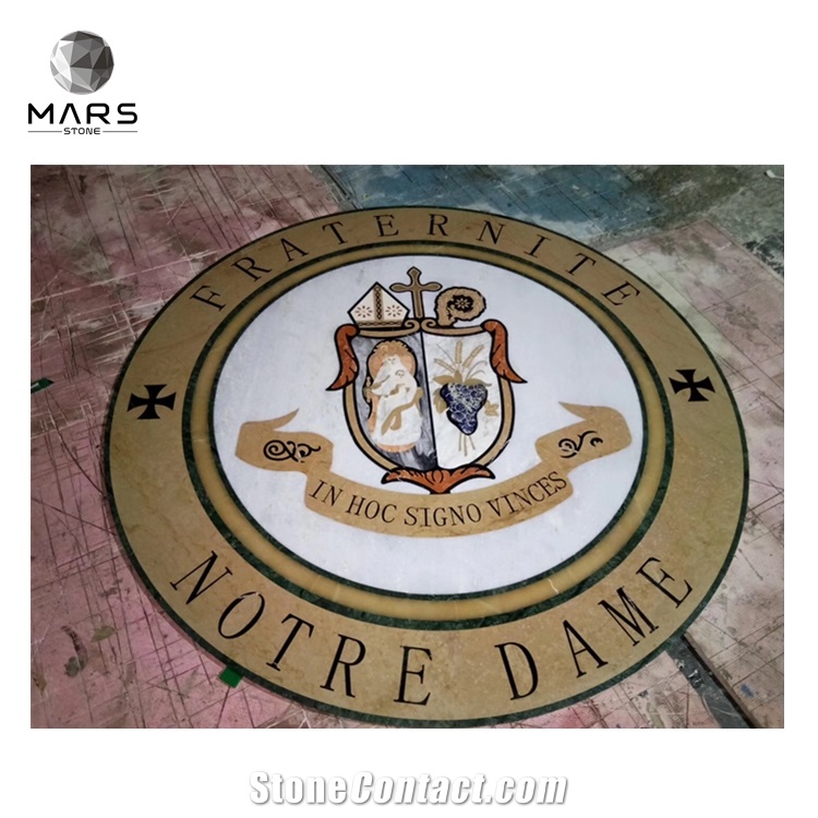 New Design Customized Marble Water Jet Round Medallion Tile