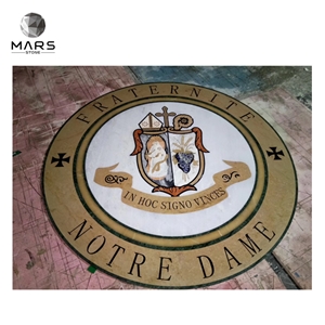 New Design Customized Marble Water Jet Round Medallion Tile