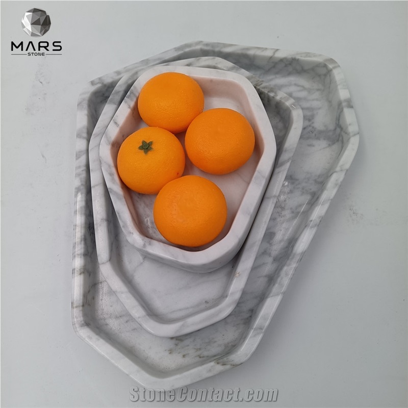 New Design Modern Decorative Tray Marble Pattern Fruit Tray