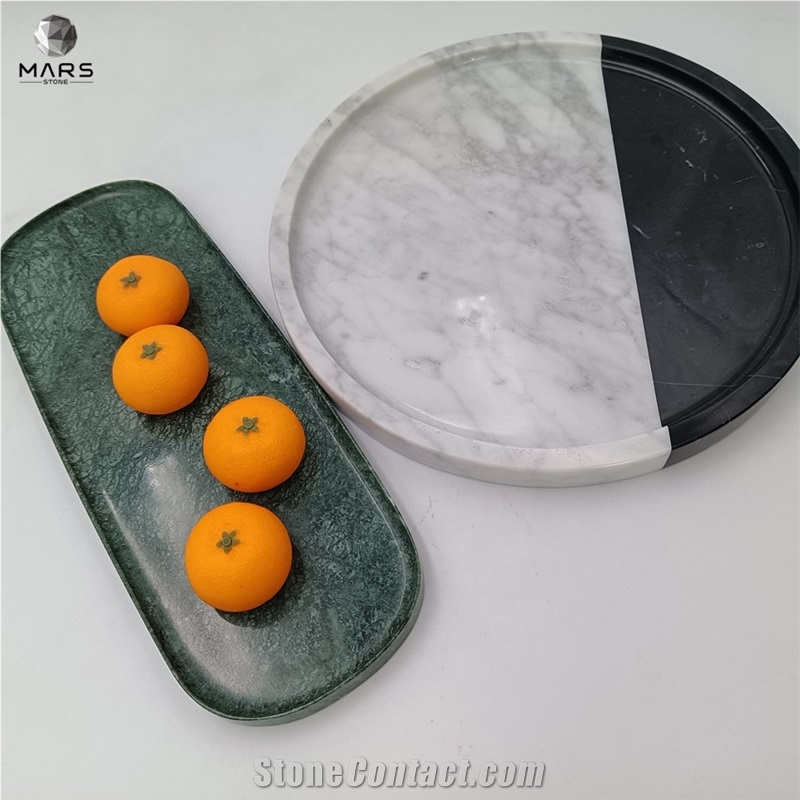 New Design Modern Decorative Tray Marble Pattern Fruit Tray