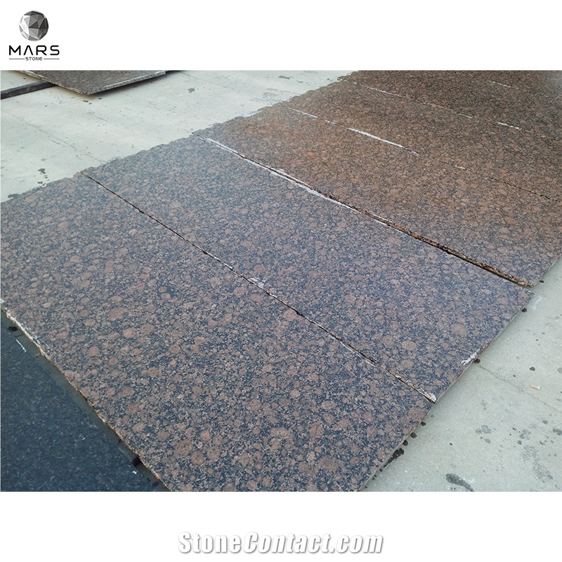 Prefab Laminated Polished Baltic Brown Granite Countertop