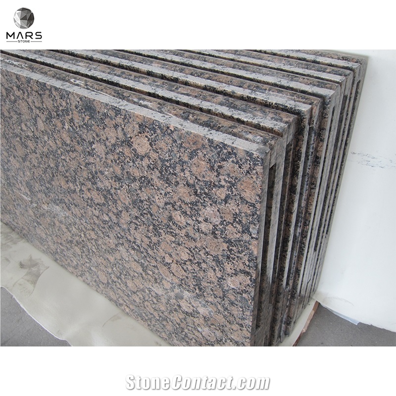 Prefab Laminated Polished Baltic Brown Granite Countertop