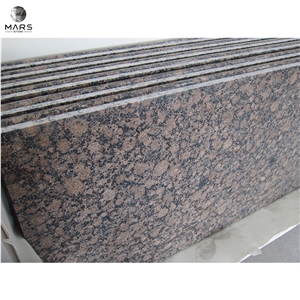 Prefab Laminated Polished Baltic Brown Granite Countertop