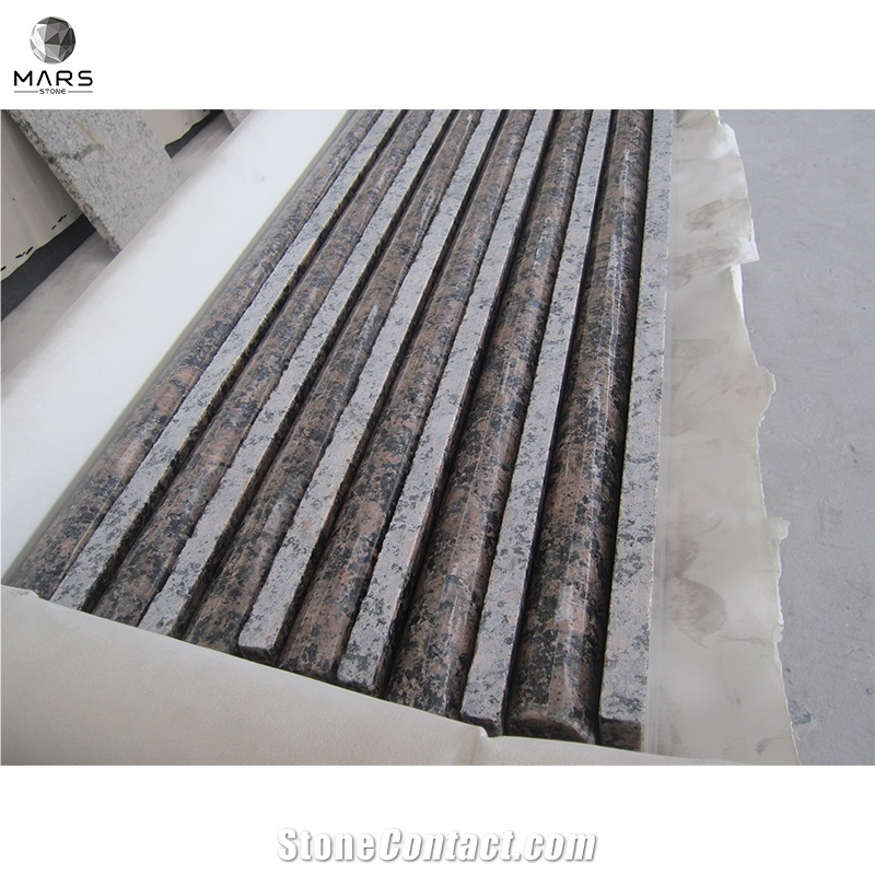 Prefab Laminated Polished Baltic Brown Granite Countertop